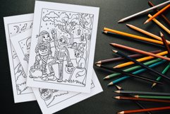 Coloring book pages for children Happy Halloween Product Image 2