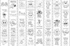 Halloween Kids Coloring Pages Bundle | Coloring book Product Image 2