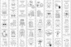 Halloween Kids Coloring Pages Bundle | Coloring book Product Image 3
