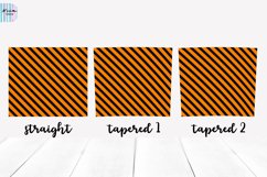 Halloween Colors Diagonal Lines Seamless Skinny Tumbler Wrap Product Image 3