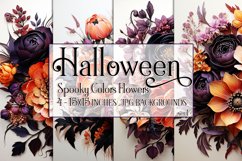 Halloween Backgrounds, Halloween Flowers, Spooky Colors Product Image 1