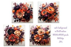 Halloween Backgrounds, Halloween Flowers, Spooky Colors Product Image 2