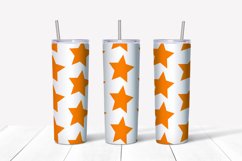 Halloween Colors Star Seamless Skinny Tumbler Wrap 20 Oz Product Image 2