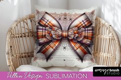 Halloween Coquette Bow Pillow Sublimation - Halloween Pillow Product Image 1