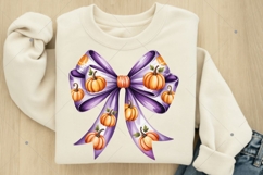 Halloween Coquette Bow PNG, Halloween Bow PNG Product Image 2