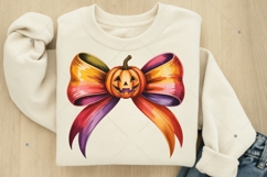 Halloween Coquette Bow PNG, Halloween Bow PNG Product Image 3