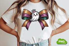 Spooky Bow PNG | Girly Halloween Bow PNG Sublimation Product Image 1