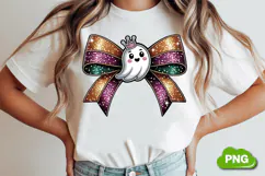Spooky Bow PNG | Girly Halloween Bow PNG Sublimation Product Image 1
