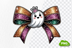 Spooky Bow PNG | Girly Halloween Bow PNG Sublimation Product Image 3