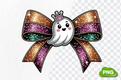 Spooky Bow PNG | Girly Halloween Bow PNG Sublimation Product Image 3