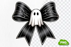 Halloween Bow PNG | Spooky Coquette Art PNG Product Image 3