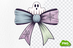 Coquette Ghost Bow PNG | Halloween PNG Design Product Image 3