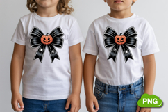Halloween Coquette Bow PNG | Pumpkin Bow PNG | Halloween PNG Product Image 4