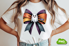 Cute Spooky Bow PNG | Halloween Sublimation Clipart Product Image 1