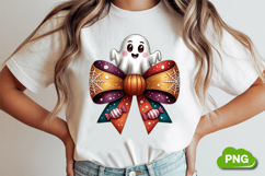 Halloween Bow PNG | Coquette Halloween Design Product Image 1