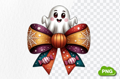 Halloween Bow PNG | Coquette Halloween Design Product Image 3
