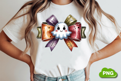 Halloween Bow PNG | Vintage Spooky Coquette Bow PNG Product Image 1