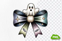 Halloween Coquette Bow PNG | Spooky Bow PNG | Halloween Bow Product Image 3