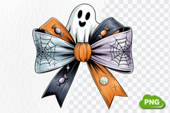 Ghost Bow PNG | Cute Spooky Coquette Bow PNG Product Image 3
