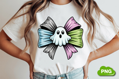 Spooky Bow PNG | Spooky Cute Bow Clipart PNG Product Image 1