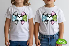Spooky Bow PNG | Spooky Cute Bow Clipart PNG Product Image 4