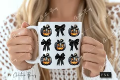 Black Halloween Coquette Bows PNG | Halloween PNG Product Image 2