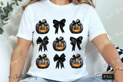Black Halloween Coquette Bows PNG | Halloween PNG Product Image 3