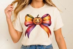 Halloween Coquette Bow PNG, Halloween Bow PNG Product Image 4