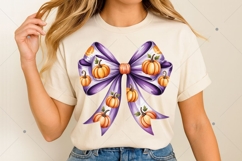 Halloween Coquette Bow PNG, Halloween Bow PNG Product Image 3