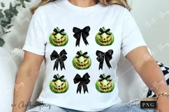 Green Halloween Coquette Bows PNG | Halloween PNG Product Image 3