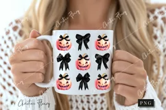 Pink Halloween Coquette Bows PNG | Halloween PNG Product Image 2