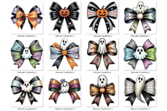 Cute Spooky Bow PNG Bundle | Halloween Spooky Bow Clipart Product Image 2