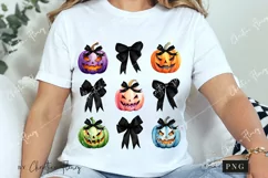 Rainbow Halloween Coquette Bows PNG | Halloween PNG Product Image 3