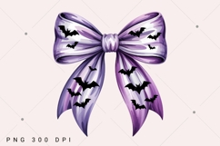 Halloween Coquette Bow PNG, Halloween Bow PNG Product Image 1