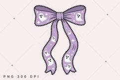 Halloween Coquette Bow PNG, Spooky Season PNG, Aesthetic Product Image 1