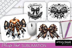 Halloween Coquette Bow Mouse Pad Sublimation Product Image 1