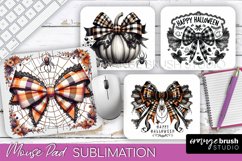 Halloween Coquette Bow Mouse Pad Sublimation Product Image 1