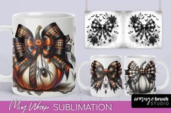 Halloween Coquette Mug Wrap - Coquette Bow Mug Sublimation Product Image 1