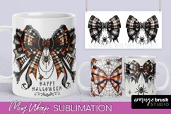 Halloween Coquette Mug Wrap - Coquette Bow Mug Sublimation Product Image 1