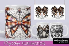 Halloween Coquette Mug Wrap - Coquette Bow Mug Sublimation Product Image 1