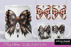 Halloween Coquette Mug Wrap - Coquette Bow Mug Sublimation Product Image 1