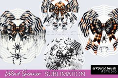 Halloween Coquette Bow Wind Spinner Sublimation Product Image 1