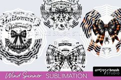 Halloween Coquette Bow Wind Spinner Sublimation Product Image 1