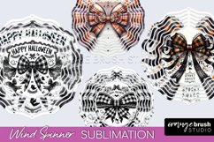 Halloween Coquette Bow Wind Spinner Sublimation Product Image 1