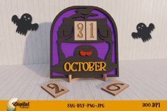 Halloween Countdown Laser Cut. Home Decor SVG. Product Image 1