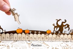 Halloween Countdown Calendar Laser Cut Design Product Image 6