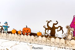 Halloween Countdown Calendar Laser Cut Design Product Image 11