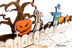 Halloween Countdown Calendar Laser Cut Design Product Image 9