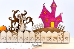 Halloween Countdown Calendar Laser Cut Design Product Image 10