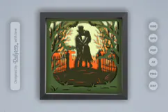 Halloween Couple of Death Layered SVG Product Image 2
